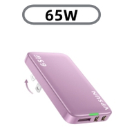Pengisi Daya Dinding USB-C 65W Lipat dengan Adaptor Pengisian Cepat PD untuk iPad, iPhone, Laptop, Smart Watch, Pengisi Daya Dinding Elektrik