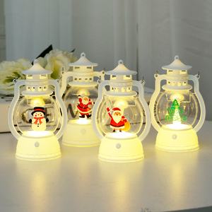 Trung tâm mua sắm ăn mặc cầm tay đèn <span class=keywords><strong>Led</strong></span> nhỏ đèn lồng dạ quang giáng sinh trang trí treo đèn Santa Elk <span class=keywords><strong>Lantern</strong></span> - Product Image 4