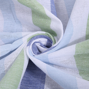 Serviette de bain turque rayée 100x180cm, séchage rapide, coton et polyester, avec pompons, pour enfants et adultes - Product Image 2