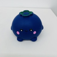 USA Warehouse Geurende Jumbo Blauwe Bes Fruit Squishy Toy Stressbal Superzacht Langzaam Terugverende Blauwe Bes Fidget Sensorische Bal