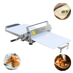 Laminoir à pâte manuel pliable, épaisseur réglable, pour pâte feuilletée, base de pizza, tortilla – Utilisation avec moulin à farine, en acier inoxydable de qualité alimentaire - Product Image 1