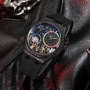 Montre à quartz Megir 8111G 8111 pour homme, mode, étanche, chronographe lumineux, cadran unique, bracelet en silicone, montre-bracelet de luxe pour homme - Product Image 4
