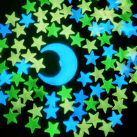 Autocollants Étoiles Lumineuses Résistantes, Décoration Murale Fluorescente Intérieur Extérieur pour Maison et Chambre