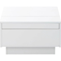 Table basse multifonctionnelle avec compartiment de rangement Table centrale haute brillance avec dessus coulissant pour le salon