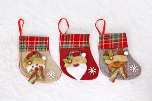 Giáng sinh trang trí vớ Santa Claus Snowman Hươu vớ Cây giáng sinh vớ Mặt dây chuyền Túi Quà Tặng - Product Image 4