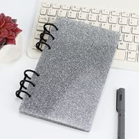 Mini carnet de notes personnalisé avec logo, format A6, en acrylique PP amovible, organiseur de planification DIY, classeur à 6 anneaux pour femmes