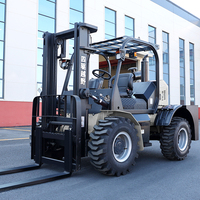 Livraison d'usine Chariot élévateur tout-terrain 4x4 3 tonnes 4 tonnes 5 tonnes Bonne qualité Chariot élévateur tout-terrain 3,5 tonnes Diesel