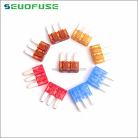 Littelfuse Original 32V Micro3 Mini fusible de hoja de automóvil para Ford Focus Mondeo JEEP 3A 5A 7.5A 10A 15A