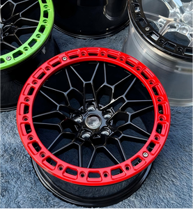 Rines Forjados Monoblock Beadlock Cóncavos Profundos en Verde, Rojo y Negro para BMW 5X112 5X120 17X 10 18X 9 19X9.5/10 - Product Image 5