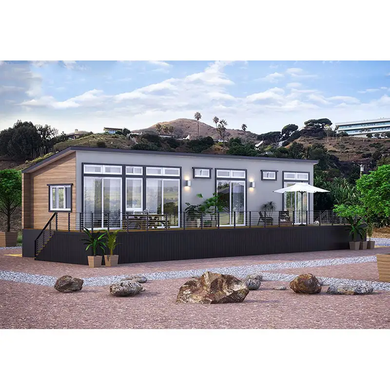 Unidad de hotel de lujo, Kit de construcción de marco de acero ligero prefabricado, australiano, para jardín