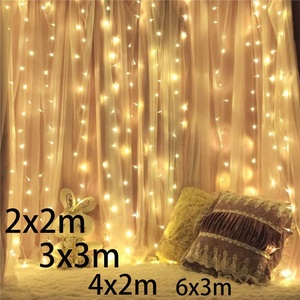 Christmas Waterproof <strong>Window</strong> Curtain Led String <strong>Light</strong> 3M*3M 300led Curtain fairy <strong>Lights</strong> for Home Wedding Christmas Party Family - Product Image 3