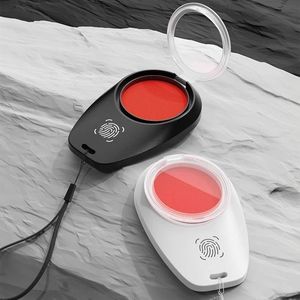 Mini Portable Fingerprint Inkpad Quick Drying Flip Top <b>Stamp</b> Office Use Round Shape Photosensitive Ink - Product Image 1
