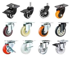 Mittelschwere 125mm <span class=keywords><strong>5</strong></span> Zoll Omni Swivel Caster Wheel mit Bremse PU & Eisen Material Möbel Caster Hersteller in China - Product Image 4