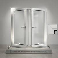 Ventana Abatible de Aluminio de Grado Comercial con Triple Acristalamiento, Borde Estrecho, Anticorrosión, Tamaño Personalizado