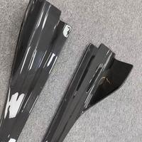 Side Skirt Serat Karbon Kering Gaya Vors untuk McLaren 720S Coupe Spider 2017-2023 Panel Rocker Aero Extension Body Kit