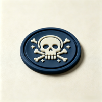 Écusson en silicone thermocollant 3D DIY de haute qualité, écologique, pour logo, étiquette de marque, étiquette en silicone souple