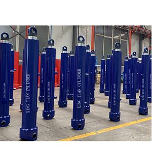 Telescopico Multi fase Dump camion della spazzatura carrello elevatore cilindro idraulico con pompa e cuscinetto per la piattaforma di lavoro aereo 80Ton rimorchio - Product Image 2