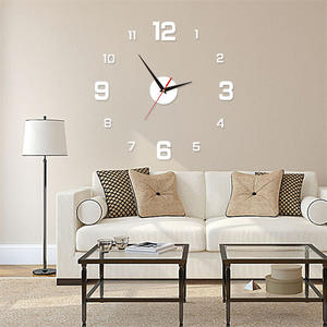 Reloj de Pared Grande de Diseño Moderno 2025, Relojes de Cuarzo 3D DIY, Relojes de Moda, Pegatinas de Espejo Acrílico para Sala de Estar y Hogar, Venta al Por Mayor - Product Image 1
