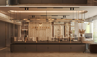 Vitrine de présentation de bijoux portable, personnalisée, de luxe, durable, écologique, recyclable, résistante, imperméable, avec éclairage LED
