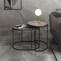 Table d'appoint latérale mobilier de salon table gigogne ensemble de tables basses rondes