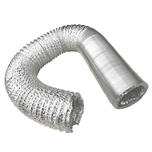 <span class=keywords><strong>Tuyau</strong></span> <span class=keywords><strong>flexible</strong></span> de conduit de <span class=keywords><strong>ventilation</strong></span> en PVC non isolé en spirale de feuille d'aluminium ignifuge à double couche personnalisée - Product Image 6
