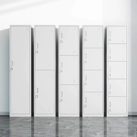 Casiers modernes en tôle d'acier pour bureau et atelier, à une ou plusieurs portes, armoire d'hôtel