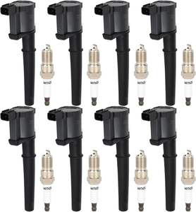 Paquete de 8 Bobinas de Encendido DG512 UF191 y Bujías de Iridio SP493 para Ford <span class=keywords><strong>Lincoln</strong></span> Mustang Continental Aviator <span class=keywords><strong>Navigator</strong></span> 4.6L <span class=keywords><strong>V8</strong></span> - Product Image 2