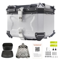Top Case Moto à Déverrouillage Rapide, Boîtes Arrière Étanches 28L/36L/45L/55L/65L, Coffre en Aluminium pour Moto, Boîte Arrière
