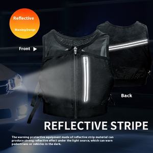 Chaleco de Running Ultraligero, Ajustable, Transpirable, de Malla, para Montañismo, Jogging, Ciclismo, con Bolsas de Hidratación Expandibles - Product Image 6