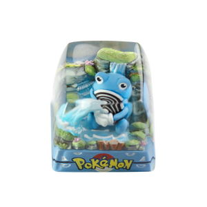 Keycap artisanal en résine <span class=keywords><strong>Poliwag</strong></span> Pokémon imprimé en 3D, usinage CNC, série dégradée, touches foncées - Product Image 4
