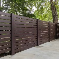 Panneau de clôture de jardin en aluminium découpé au laser sur mesure, style moderne classique, poteau de portail métallique, clôture décorative extérieure DIY