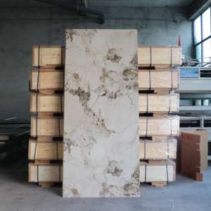 แผ่นผนังพีวีซีกันน้ำได้หลากหลายสไตล์แผ่นหินอ่อนหรูหรา3มม. เชื่อมต่อกันง่ายสำหรับห้องนั่งเล่นสำนักงานโรงพยาบาลโรงแรม - Product Image 3