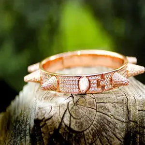 Designer 925 Sterling Silver Cuban Link Bracelet With Lab Grown Moissanite Diamond Minimal Look Jewelry - Product Image 4