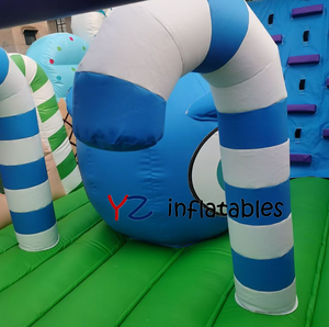 Castillo Inflable Azul para Niños, Brincolín Inflable para Fiestas, Alquiler de Brincolín para Niños Pequeños, Castillo Inflable con Obstáculos - Product Image 4