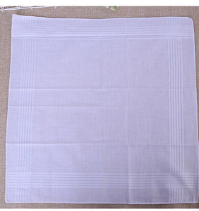 40cm * 40cm Hochwertiges Taschentuch aus weißer Baumwolle für Männer - Product Image 5