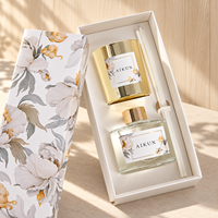 AIKUN OEM – Ensemble diffuseur de parfum et bougie parfumée au design exclusif de notre équipe de créateurs, avec étiquette personnalisée, idéal pour les cadeaux de mariage