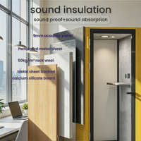 Flexspace 2026 Nouvelle Mini Cabine Acoustique Insonorisée pour Bureau, Espace Privé, Réunion, Cabine Téléphonique, Pod de Travail
