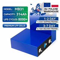 Baterai Lifepo4 EU STOCK E VE MB31 314ah 280Ah 3.2V, 8000 Siklus, Baterai Lifepo4 314ah untuk Sistem Penyimpanan Energi