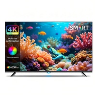 Téléviseur intelligent LED UHD 4K/8K double bande Wi-Fi CHIGO Android 32-100 pouces Full HD 120Hz avec panneau de qualité A+ pour salle de bain