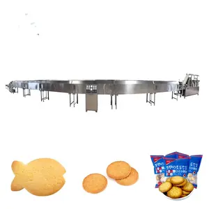 200kg/h sweet walnut sandwich biscuit production line biscuit cookie tunnel machine production line