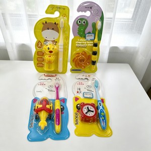 Assortiment de brosses à dents manuelles à poils souples pour enfants, avec motifs de dessins animés, toupies, avions, réveils et poupées à ventouse, pour diverses catégories <span class=keywords><strong>d</strong></span>'âges - Product Image 1