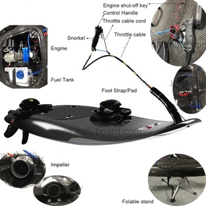 Havospark H5Pro-JF08 เซิร์ฟบอร์ดไฟเบอร์คาร์บอนพลังงานสูง ขับเคลื่อนด้วยแก๊ส พร้อมเครื่องยนต์เจ็ทน้ำ สีสั่งทำพิเศษ รวมปั๊มและกระเป๋าเป้สะพายหลัง - Product Image 4