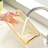Ensemble de cuisson en verre à haute teneur en borosilicate de couleur ambre le plus vendu plateau à pizza plat de cuisson en verre