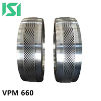 Certification de qualité de l'usine professionnelle VPM 660 moule à anneau de granulés de bois plat granulateur nouveaux accessoires de machines