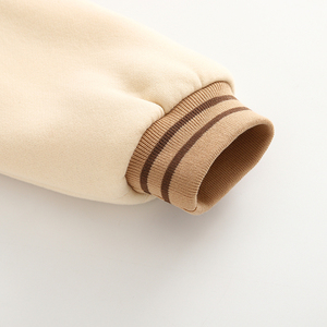 Veste d'hiver chaude et épaisse en polaire pour enfants, adorable broderie d'ours, fermeture à boutons, <span class=keywords><strong>manteau</strong></span> d'extérieur confortable - Product Image 5