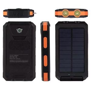 Banco de Energía Solar Impermeable de 20000 mAh con Doble USB y Soporte - Entrada Tipo-C y DC, Batería de Litio Polímero, Protección Contra Sobrecargas - Product Image 3
