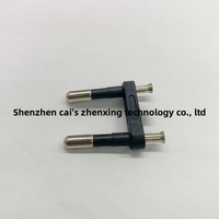 Connecteur électronique évasé à tête et embout en cuivre, de type européen, à âme pleine, pour cadre et accessoires électroniques ZX