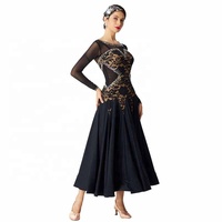M-2010 danse de salon robes valse tango pratique vêtements vêtements de danse lisse simple élégante salle de bal pratique robe à vendre