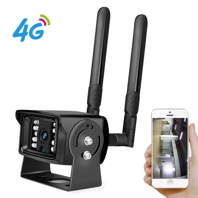 Camhi Mini Waterproof 5MP 4G Outdoor Two-Way Audio Wide Angle IP Network Android Compatible Digital DVR Backup Vehicle Camera
