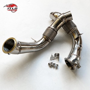 Tuyau de descente sport en acier inoxydable 304 poli sans catalyseur pour BMW M5 F10 S63 4.4T V8 – Vente Flash - Product Image 4